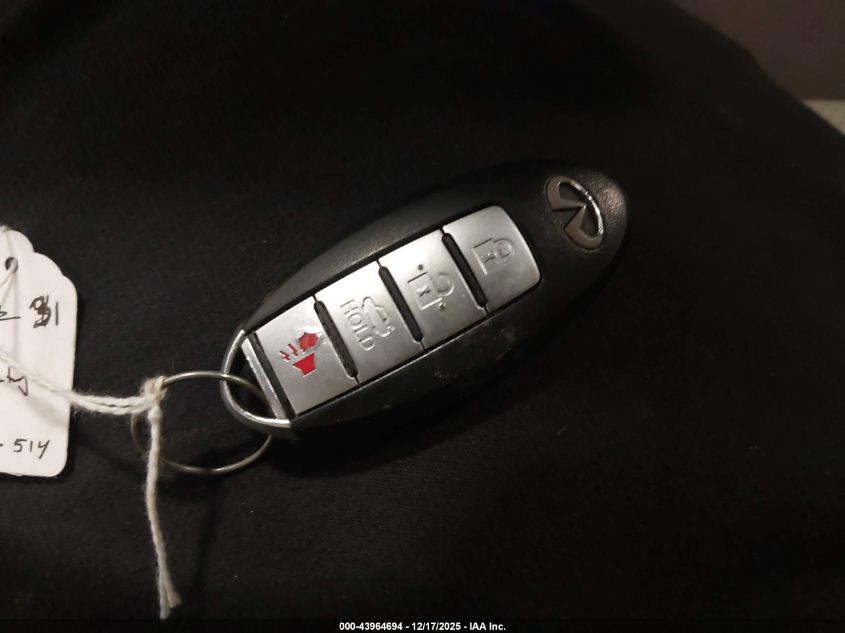 2012 Infiniti G37X VIN: JN1CV6AR2CM972603 Lot: 43964694