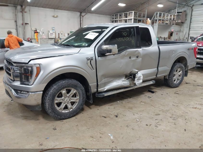 2021 Ford F-150 Lariat VIN: 1FTFX1E88MFA40677 Lot: 43964701