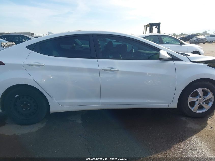 2014 Hyundai Elantra Se VIN: 5NPDH4AE0EH516445 Lot: 43964737