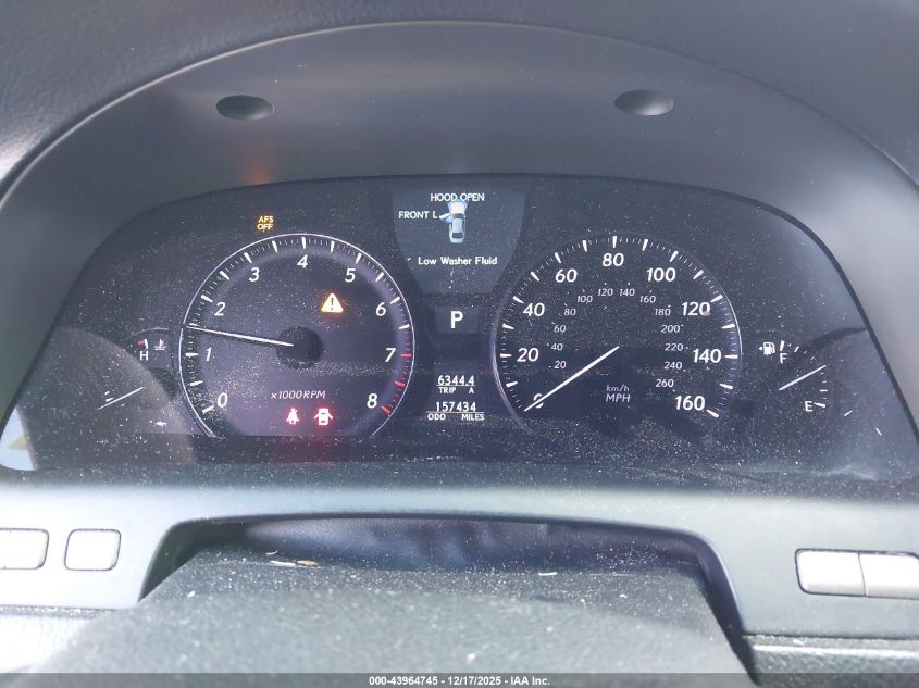 2012 Lexus Ls 460 VIN: JTHBL5EF0C5111227 Lot: 43964745