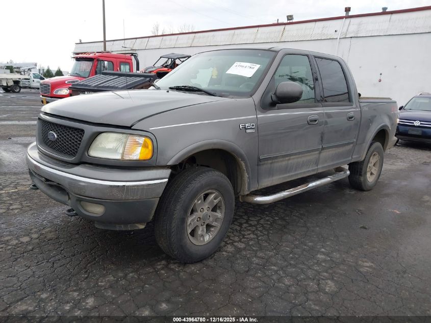 2002 Ford F-150 Lariat/Xlt VIN: 1FTRW08L32KA10534 Lot: 43964780