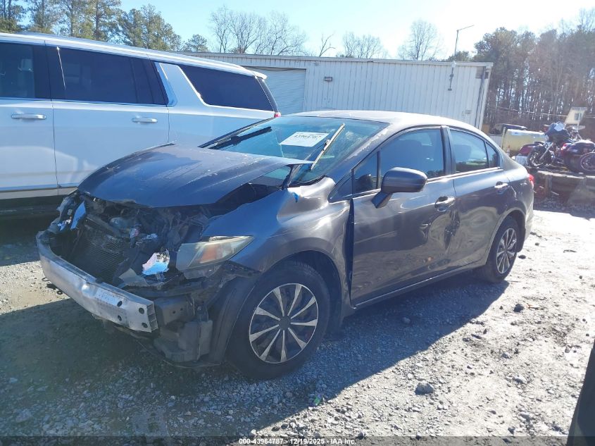 2014 Honda Civic Lx VIN: 2HGFB2F59EH512962 Lot: 43964787