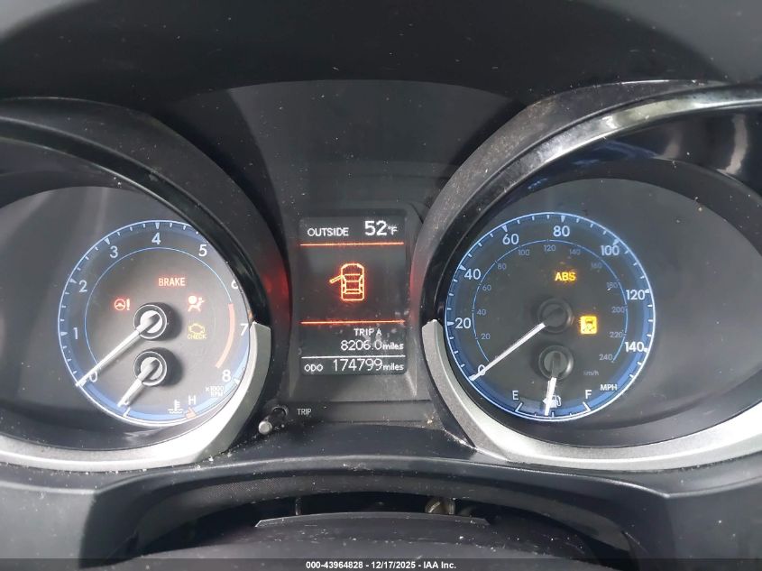 2015 Toyota Corolla S Plus VIN: 5YFBURHE5FP275752 Lot: 43964828