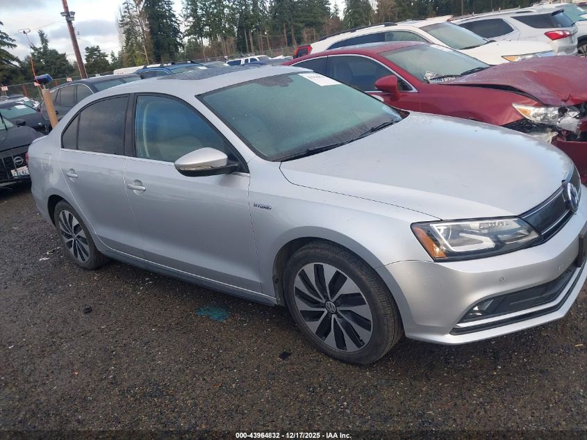 2016 Volkswagen Jetta Hybrid Sel Premium VIN: 3VW637AJ5GM269486 Lot: 43964832