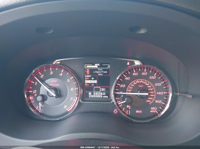 2017 Subaru Wrx Sti Limited VIN: JF1VA2Y64H9815063 Lot: 43964847