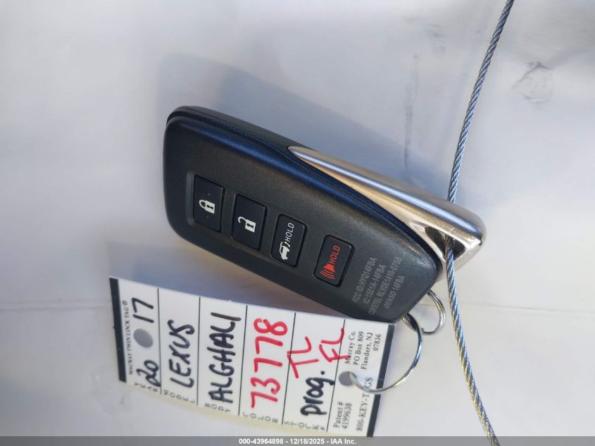 2017 Lexus Nx 200T VIN: JTJBARBZ9H2103565 Lot: 43964898