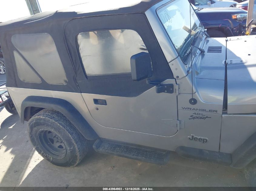 2001 Jeep Wrangler Sport VIN: 1J4FA49S51P366347 Lot: 43964903