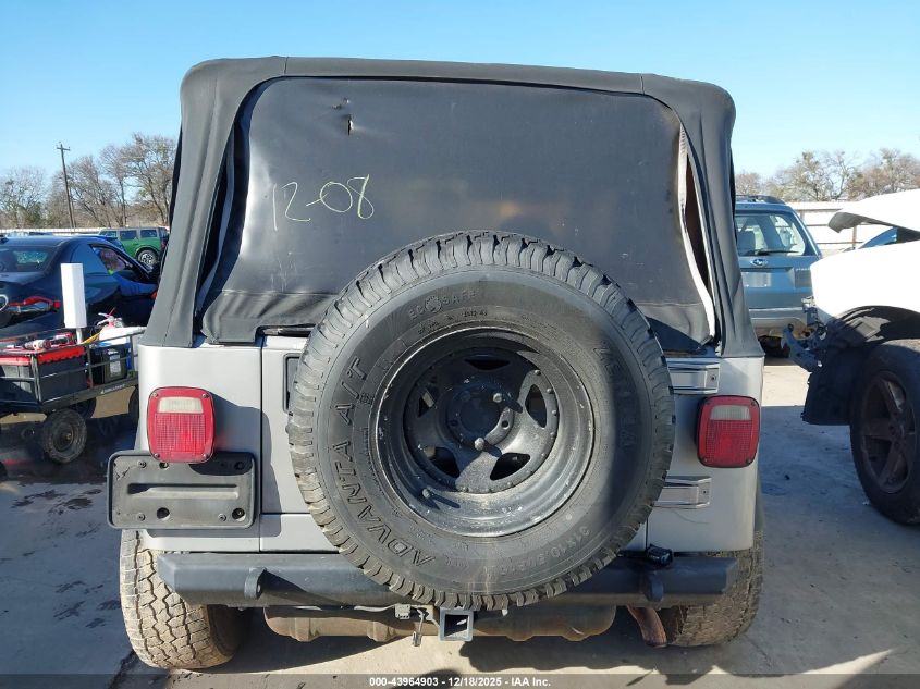 2001 Jeep Wrangler Sport VIN: 1J4FA49S51P366347 Lot: 43964903