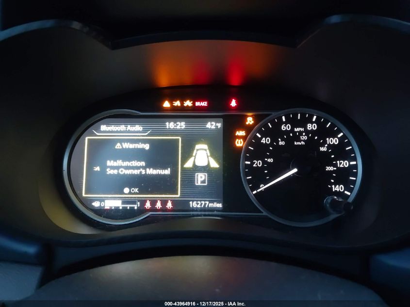 2025 Nissan Versa 1.6 Sv VIN: 3N1CN8EVXSL840751 Lot: 43964916