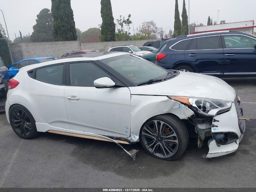 2016 Hyundai Veloster Turbo VIN: KMHTC6AE2GU297126 Lot: 43964923