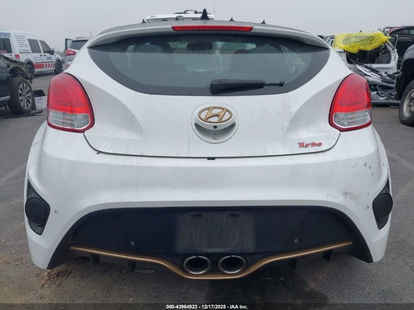 2016 Hyundai Veloster Turbo VIN: KMHTC6AE2GU297126 Lot: 43964923