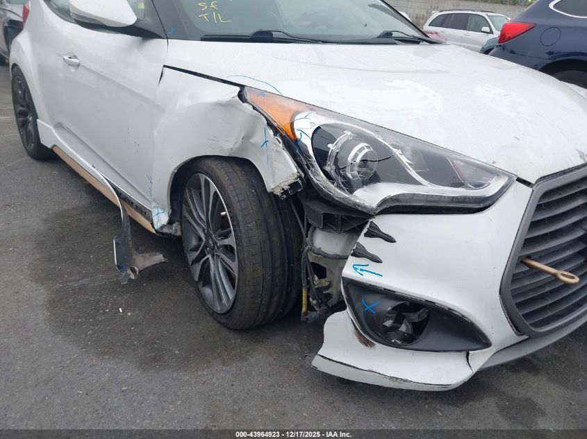 2016 Hyundai Veloster Turbo VIN: KMHTC6AE2GU297126 Lot: 43964923