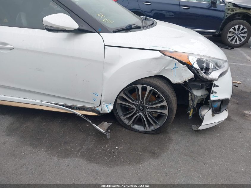 2016 Hyundai Veloster Turbo VIN: KMHTC6AE2GU297126 Lot: 43964923