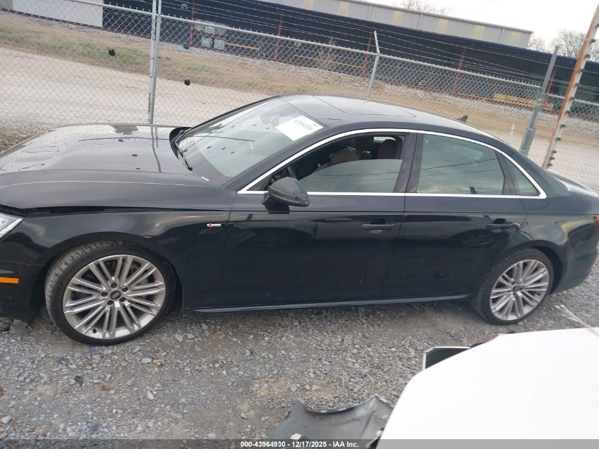 2019 Audi A4 45 Premium VIN: WAUENAF43KN019491 Lot: 43964930