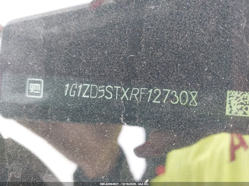 2024 Chevrolet Malibu Fwd 1Lt VIN: 1G1ZD5STXRF127308 Lot: 43964937