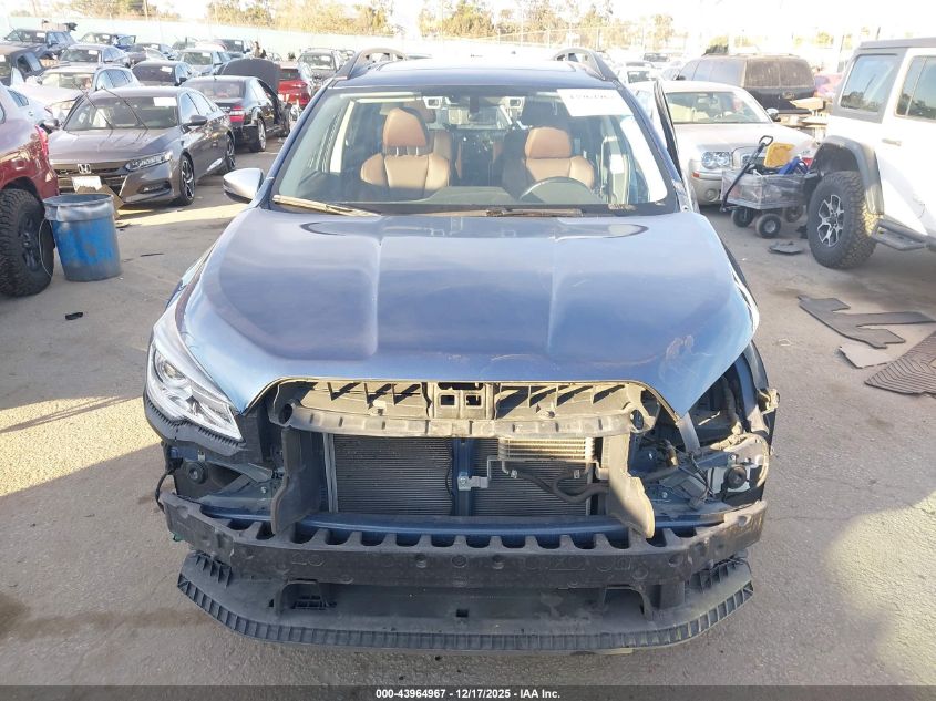 2022 Subaru Ascent Touring VIN: 4S4WMARDXN3434647 Lot: 43964967