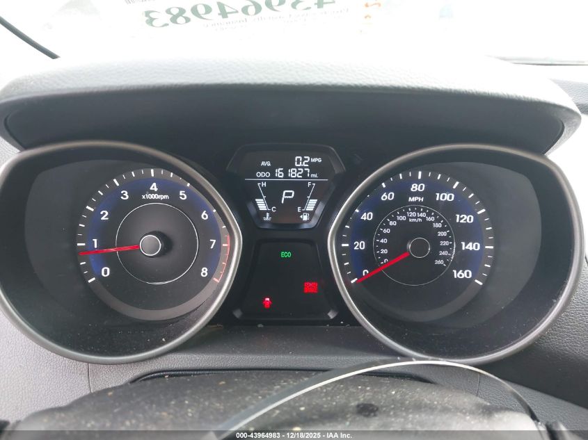 2013 Hyundai Elantra Gls VIN: 5NPDH4AE9DH316758 Lot: 43964983