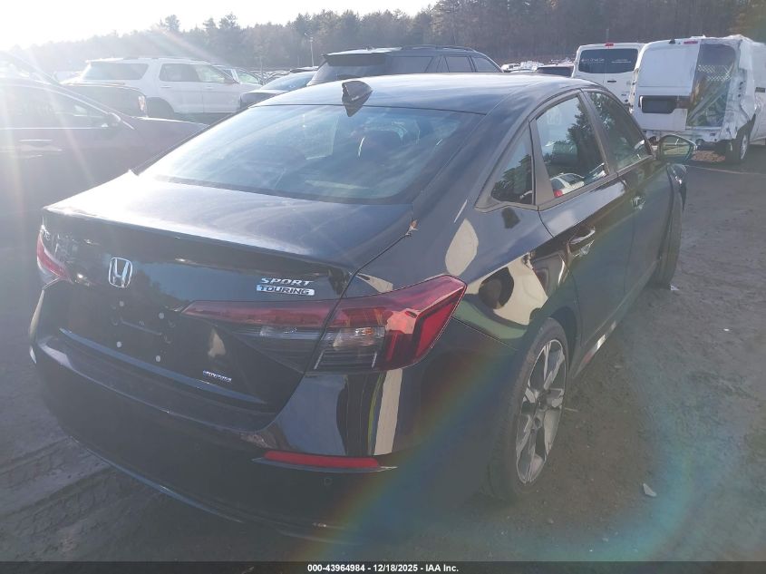2025 Honda Civic Hybrid Sport/Sport Touring VIN: 2HGFE4F81SH341276 Lot: 43964984