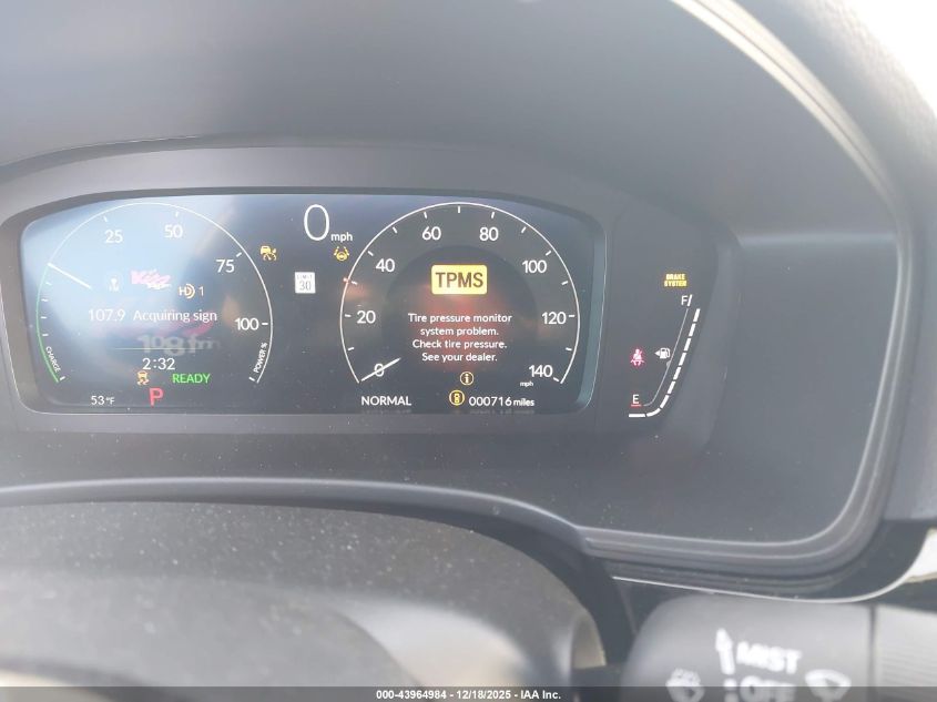 2025 Honda Civic Hybrid Sport/Sport Touring VIN: 2HGFE4F81SH341276 Lot: 43964984