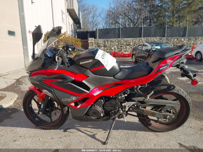 2024 Kawasaki Ex500 VIN: ML5EXGG16RDA11208 Lot: 43965013