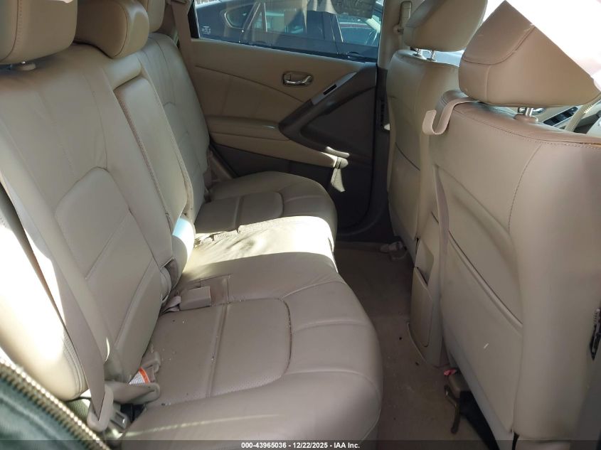 2011 Nissan Murano Sl VIN: JN8AZ1MWXBW180722 Lot: 43965036