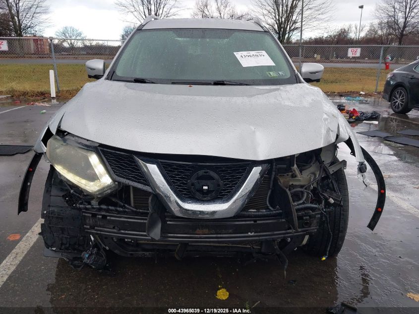 2016 Nissan Rogue Sl VIN: 5N1AT2MV9GC774264 Lot: 43965039
