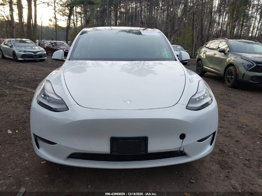 2020 Tesla Model Y Long Range Dual Motor All-Wheel Drive VIN: 5YJYGDEEXLF024922 Lot: 43965059