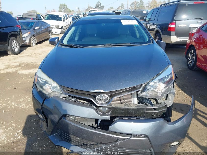 2015 Toyota Corolla Le Eco Plus VIN: 5YFBPRHE5FP313424 Lot: 43965081