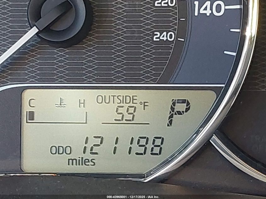 2015 Toyota Corolla Le Eco Plus VIN: 5YFBPRHE5FP313424 Lot: 43965081