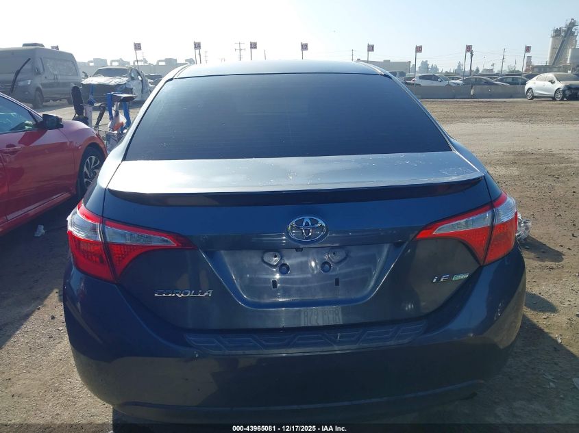 2015 Toyota Corolla Le Eco Plus VIN: 5YFBPRHE5FP313424 Lot: 43965081