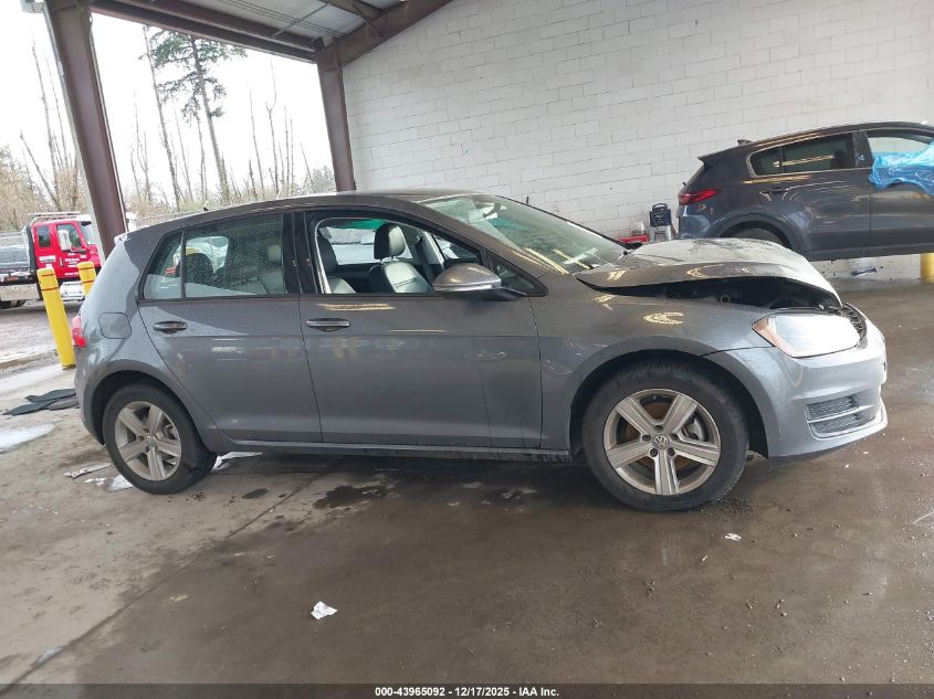 2015 Volkswagen Golf Tsi S 4-Door VIN: 3VW217AU7FM029966 Lot: 43965092