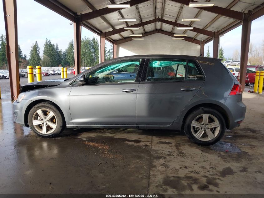 2015 Volkswagen Golf Tsi S 4-Door VIN: 3VW217AU7FM029966 Lot: 43965092