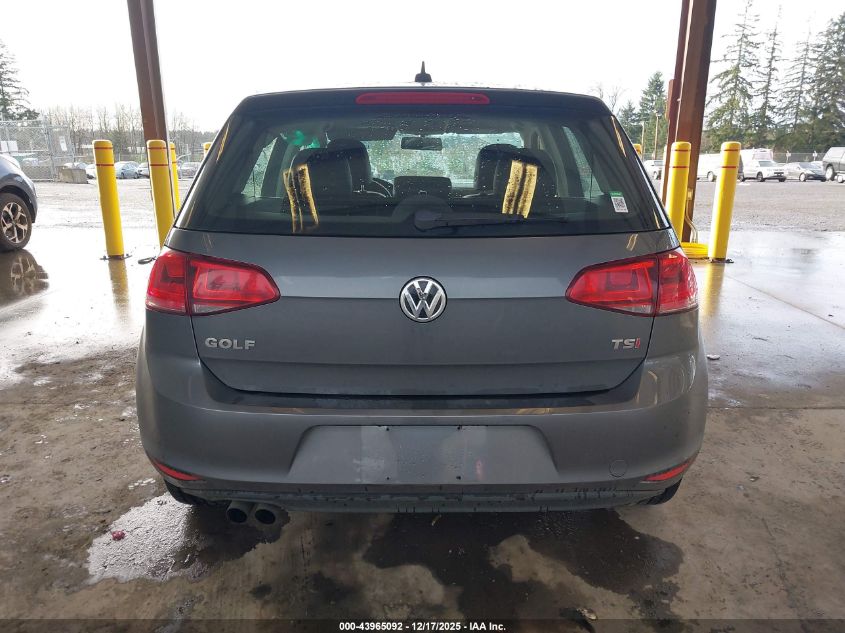 2015 Volkswagen Golf Tsi S 4-Door VIN: 3VW217AU7FM029966 Lot: 43965092