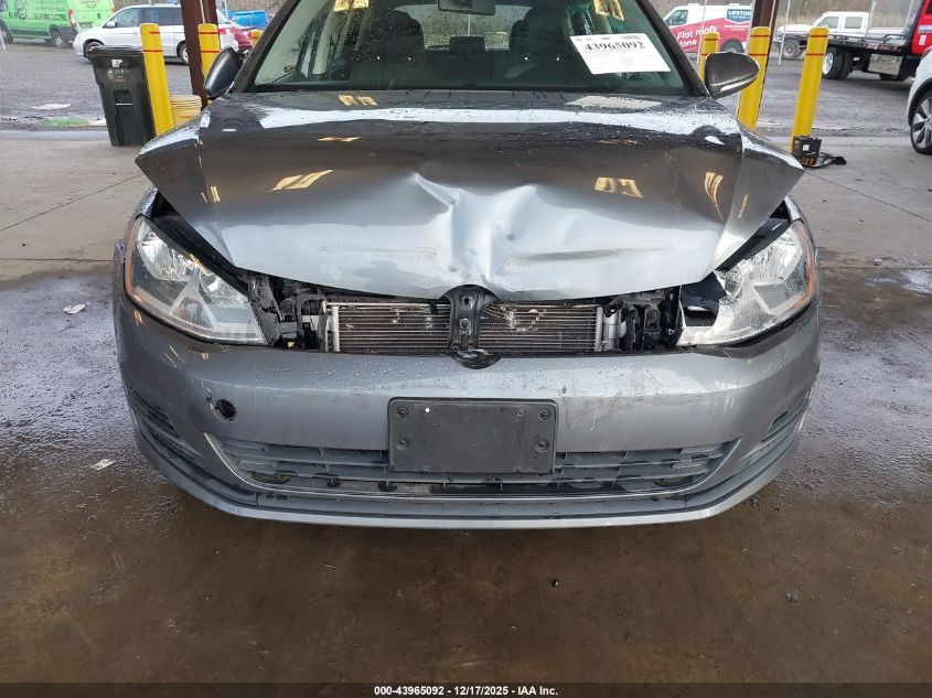 2015 Volkswagen Golf Tsi S 4-Door VIN: 3VW217AU7FM029966 Lot: 43965092