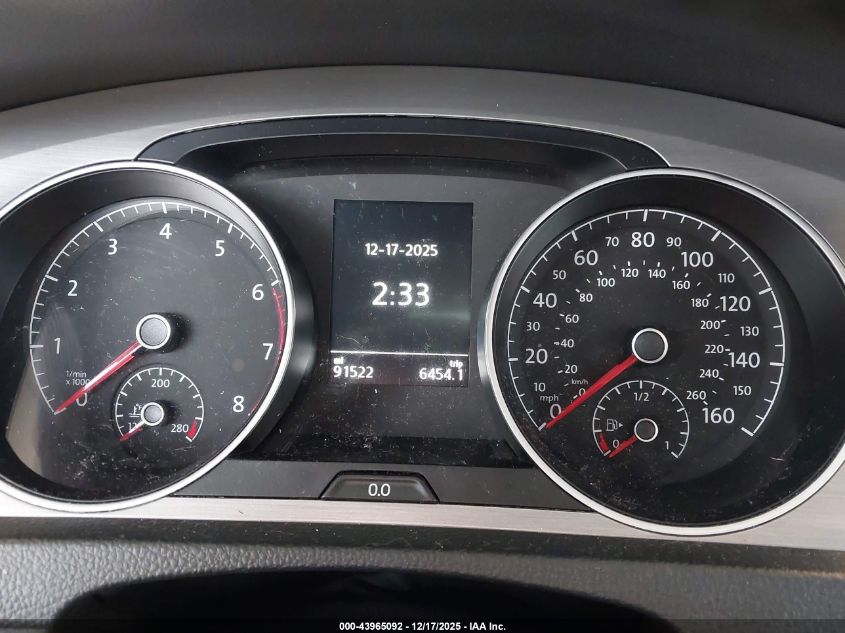 2015 Volkswagen Golf Tsi S 4-Door VIN: 3VW217AU7FM029966 Lot: 43965092