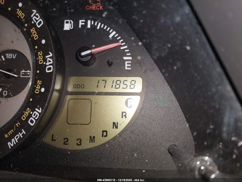 2001 Lexus Is 300 VIN: JTHBD182X10008096 Lot: 43965110