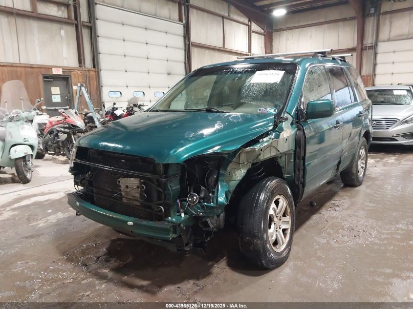 2003 Honda Pilot Ex VIN: 2HKYF18403H517255 Lot: 43965126