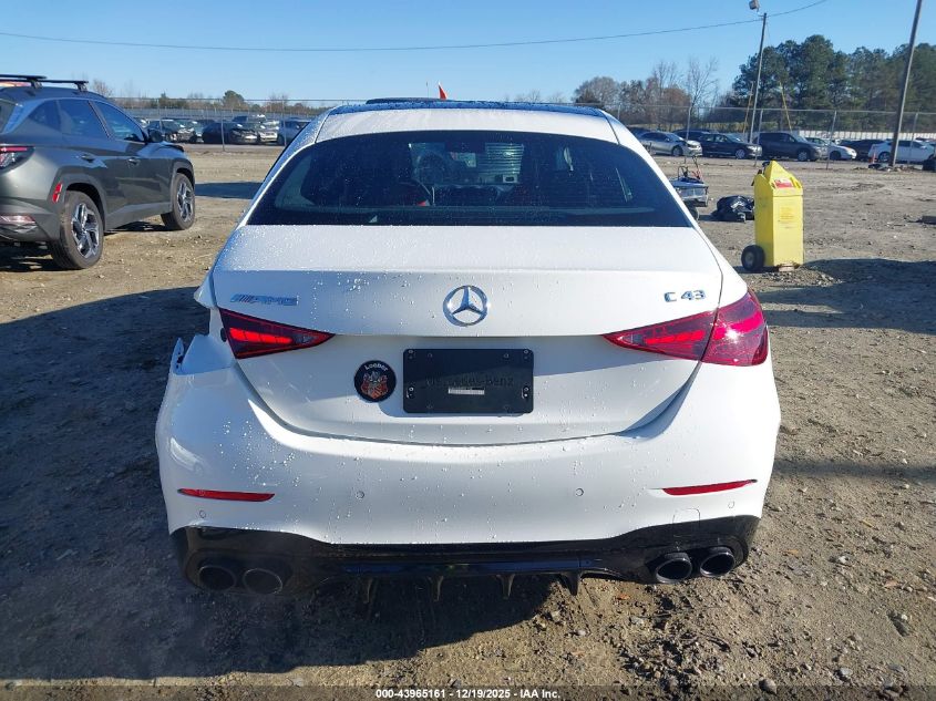 2024 Mercedes-Benz Amg C 43 4Matic VIN: W1KAF8HB3RR201932 Lot: 43965161