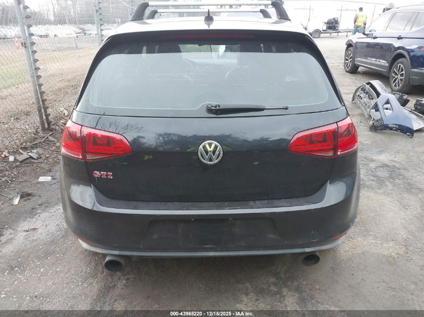 2016 Volkswagen Golf Gti Autobahn W/Performance Package 4-Door VIN: 3VW447AU7GM055596 Lot: 43965220