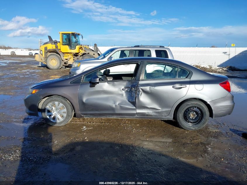 2012 Honda Civic Lx VIN: 19XFB2F5XCE094161 Lot: 43965226