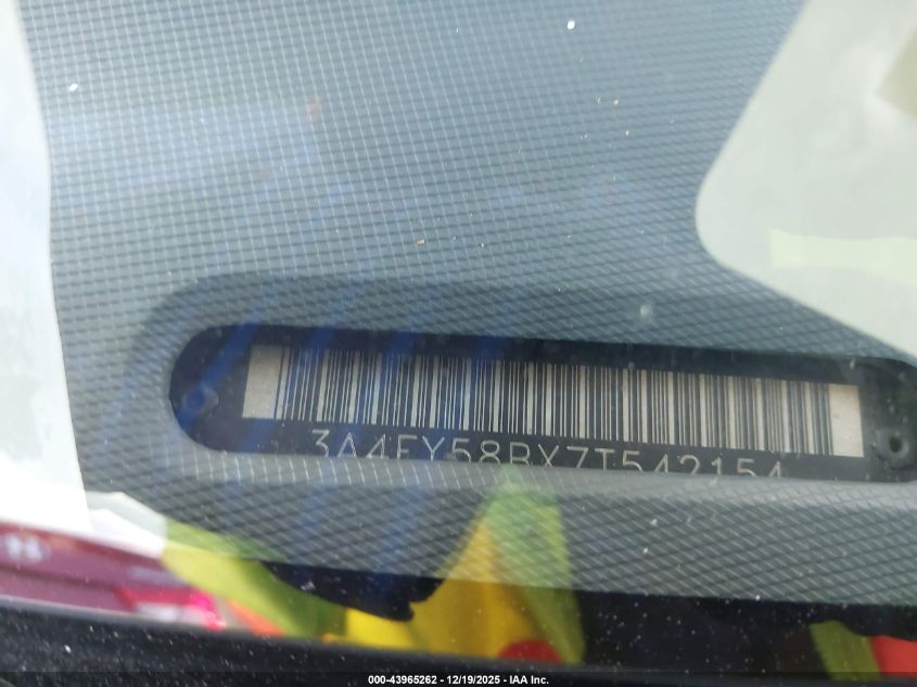 2007 Chrysler Pt Cruiser Touring VIN: 3A4FY58BX7T542154 Lot: 43965262