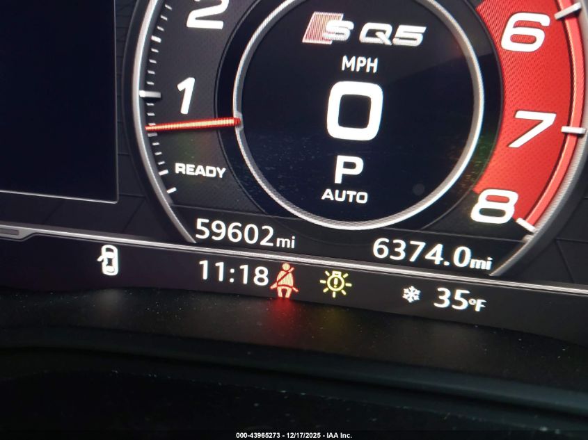 2020 Audi Sq5 Premium Plus Tfsi Quattro Tiptronic VIN: WA1B4AFY3L2122290 Lot: 43965273