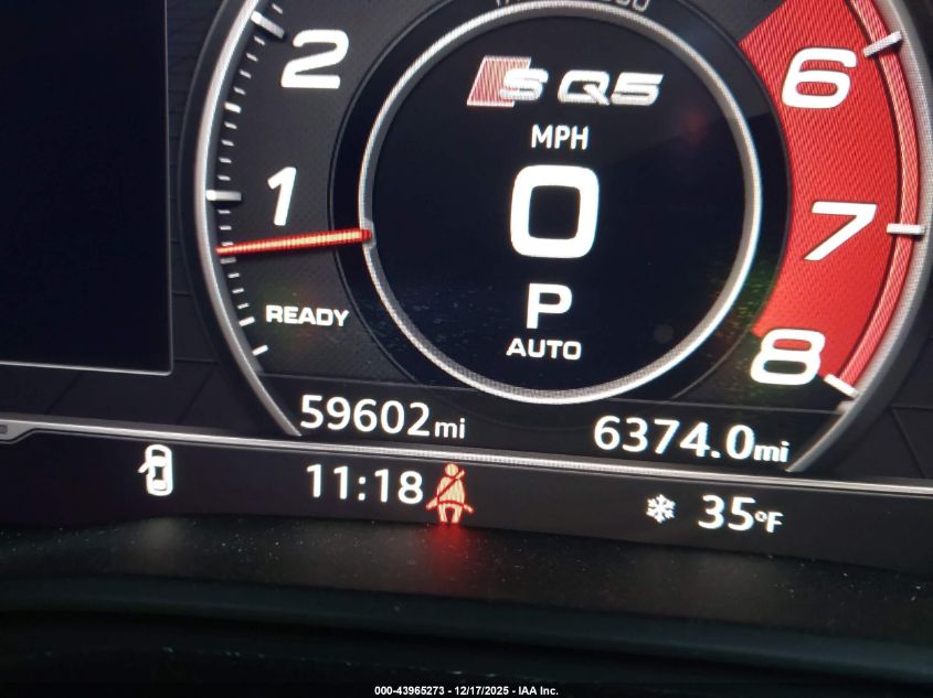 2020 Audi Sq5 Premium Plus Tfsi Quattro Tiptronic VIN: WA1B4AFY3L2122290 Lot: 43965273