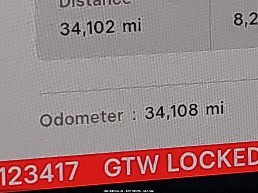 2023 Tesla Model Y Awd/Long Range Dual Motor All-Wheel Drive VIN: 7SAYGDEE2PA123417 Lot: 43965300