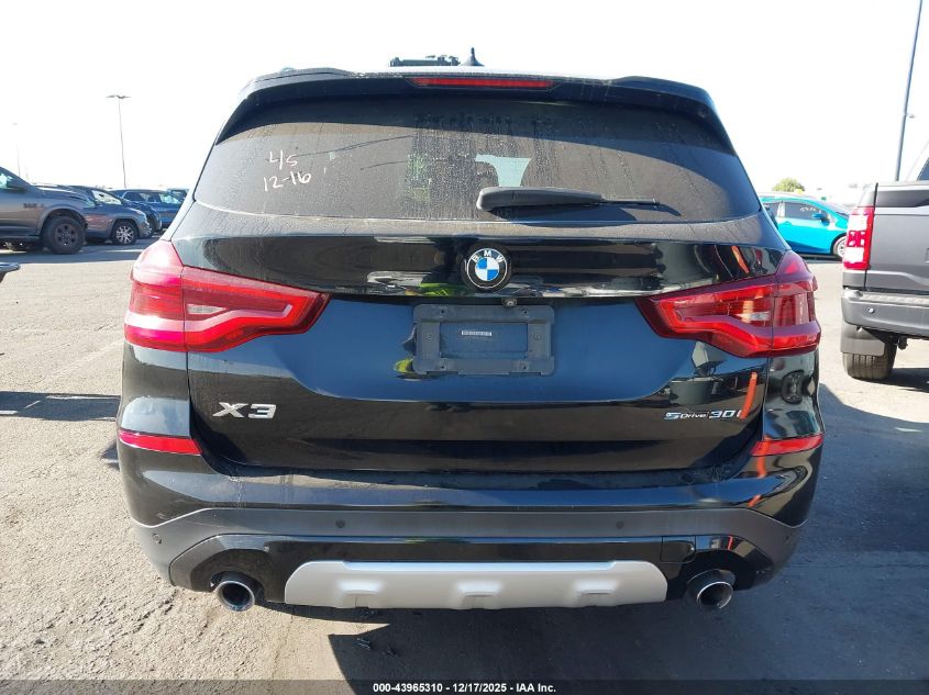 2020 BMW X3 Sdrive30I VIN: 5UXTY3C08LLE55282 Lot: 43965310