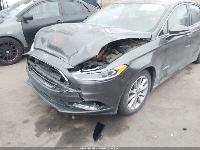2017 Ford Fusion Hybrid Se VIN: 3FA6P0LU2HR142498 Lot: 43965327
