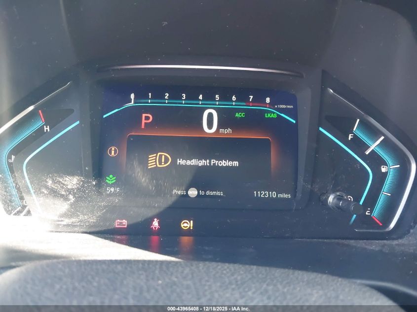 2018 Honda Odyssey Touring VIN: 5FNRL6H8XJB024871 Lot: 43965408