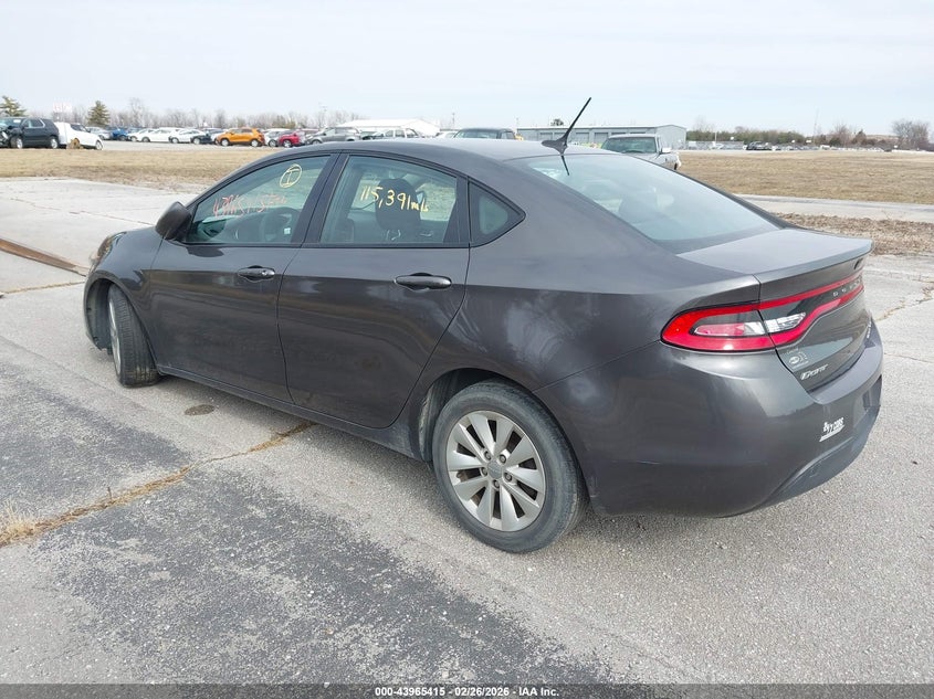 Vin: 1c3cdfbb2ed877368, lot: 44461073, dodge dart sxt 20143