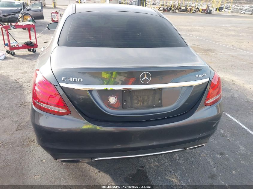 2015 Mercedes-Benz C 300 4Matic VIN: 55SWF4KB3FU075136 Lot: 43965417