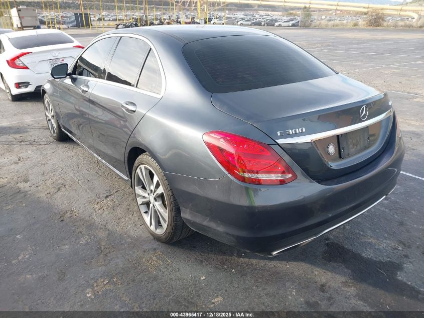 2015 Mercedes-Benz C 300 4Matic VIN: 55SWF4KB3FU075136 Lot: 43965417